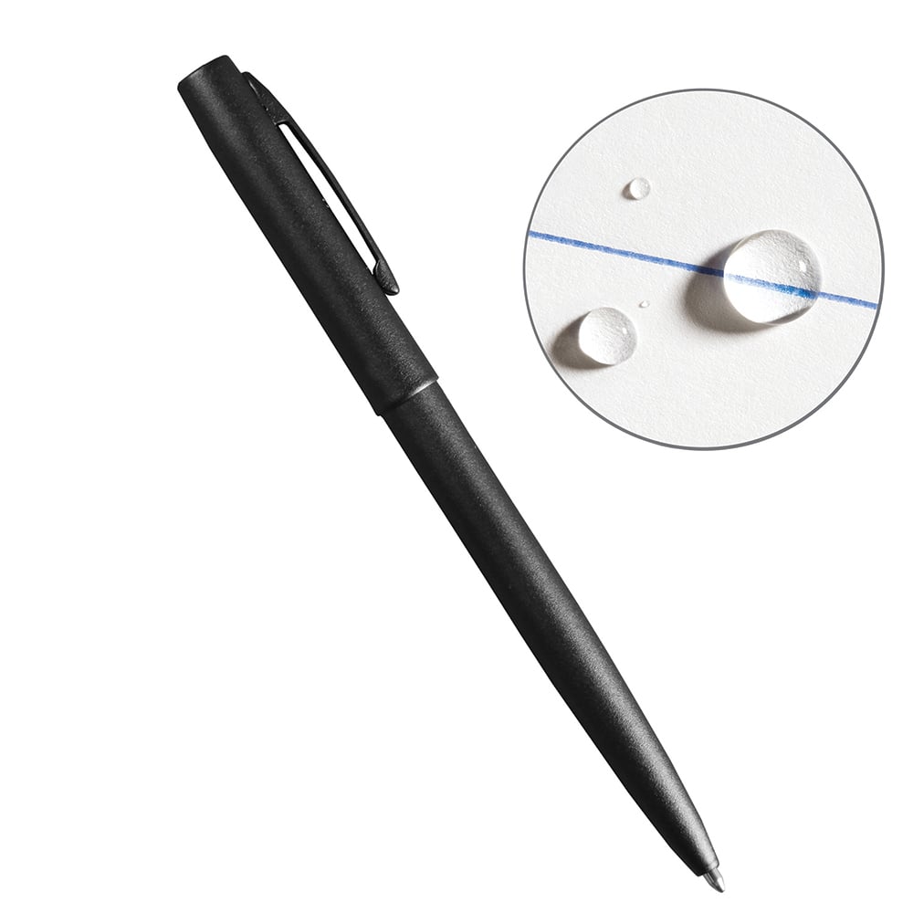 Rite in the Rain - Pens & Pencils; Type: Tactical Clicker Pen ; Color: Blue ; Tip Type: 0.9MM - Exact Industrial Supply