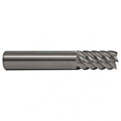 1/2 TuffCut SS 6 Fl High Helix Non-Center Cutting End Mill - Caliber Tooling