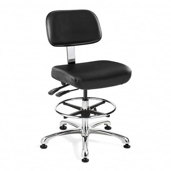 Bevco - 21-1/2 to 31-1/2" High Clean Room Swivel Chair - Caliber Tooling