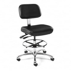 Bevco - 22-1/2 to 32-1/2" High Clean Room Swivel Chair - Caliber Tooling