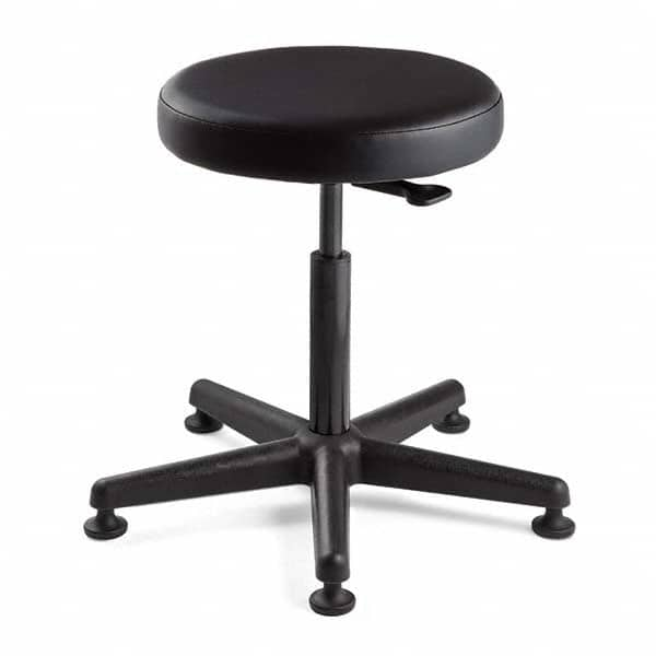 Bevco - Swivel & Adjustable Stools Type: Adjustable Backless Stool Base Type: Nylon - Caliber Tooling