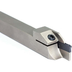 Arno - 0.512" Max Depth, 0.079 to 1.024" Width, External Right Hand Indexable Grooving/Cutoff Toolholder - Caliber Tooling