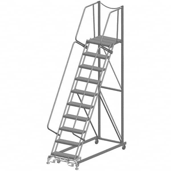 Ballymore - Rolling & Wall Mounted Ladders & Platforms Type: Rolling Warehouse Ladder Style: Rolling Safety Ladder - Caliber Tooling