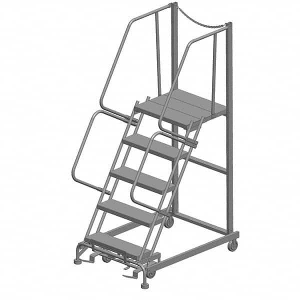 Ballymore - Rolling & Wall Mounted Ladders & Platforms Type: Rolling Warehouse Ladder Style: Rolling Safety Ladder - Caliber Tooling