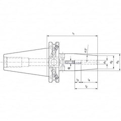 Mapal - Shrink-Fit Tool Holders & Adapters Shank Type: Taper Shank Taper Size: CAT40 - Caliber Tooling