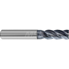 Square End Mill: 6mm LOC, 2mm Shank Dia, 50mm OAL, 4 Flutes, Solid Carbide Single End, AlCrN Finish, Helical Flute, Variable Helix, Centercutting, RH Cut, RH Flute, Series 6478