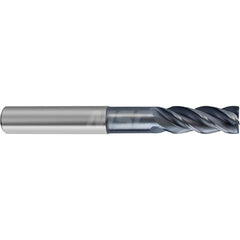 Square End Mill: 6mm LOC, 2mm Shank Dia, 57mm OAL, 4 Flutes, Solid Carbide Single End, AlCrN Finish, Helical Flute, Variable Helix, Centercutting, RH Cut, RH Flute, Series 6480