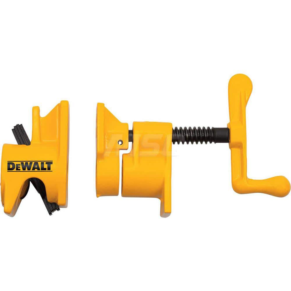 Bar Clamps; Maximum Capacity (Inch): 1-3/4; Throat Depth (Inch): 1-1/4; Clamping Pressure (Lb.): 1200.00; Maximum Spread (Inch): 1-3/4; Maximum Spread (Decimal Inch): 1.7500; Overall Length (Inch): 0.75; Rail Material: Cast Iron; Clamp Type: Pipe Clamp; D