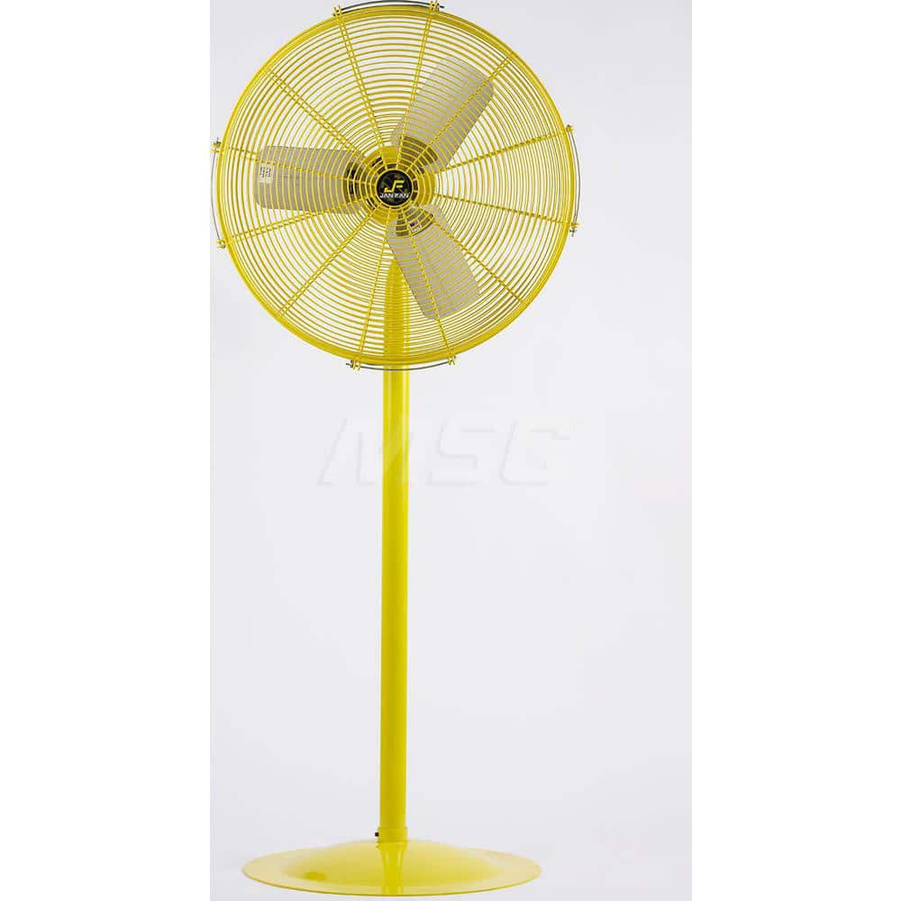 Industrial Circulation Fan: 24″ Dia, 4,013 CFM 115V, 1/4 hp, 1 Phase, 2 Speed, Pedestal Stand Mount