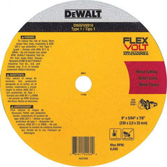 DeWALT - 9 x 5/64, 7/8" Hole 36 Grit Ceramic Cutoff Wheel - Caliber Tooling