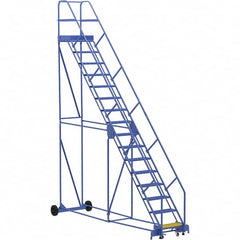 Vestil - 196" High 350 Lb Capacity 16 Step Ladder - Caliber Tooling