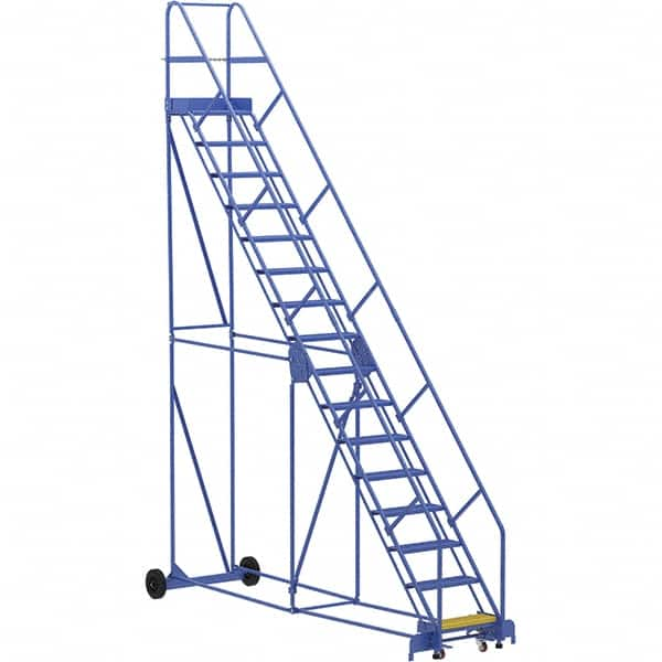 Vestil - 196" High 350 Lb Capacity 16 Step Ladder - Caliber Tooling