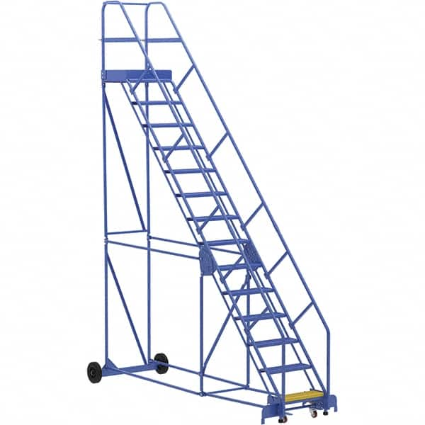 Vestil - 176" High 350 Lb Capacity 14 Step Ladder - Caliber Tooling