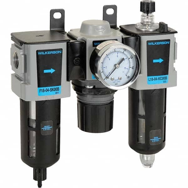 Wilkerson - Filter, Regulator & Lubricator (FRL) Units Configuration: 3 Pc. Filter-Regulator-Lubricator Body Type: Compact - Caliber Tooling