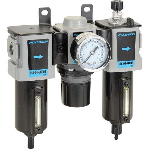 Wilkerson - Filter, Regulator & Lubricator (FRL) Units Configuration: 3 Pc. Filter-Regulator-Lubricator Body Type: Compact - Caliber Tooling