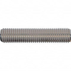 Value Collection - 5/8-11 3" OAL Fully Threaded Stud - Steel, Plain Finish, 3" Equal Thread Length, 3" Short Thread Length - Caliber Tooling