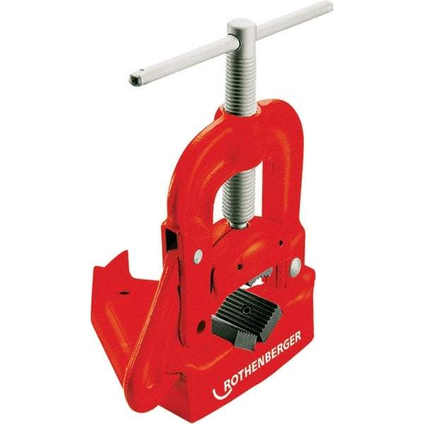 Rothenberger - 1/8" to 3" Pipe Capacity, Hinged Yoke Vise - Caliber Tooling