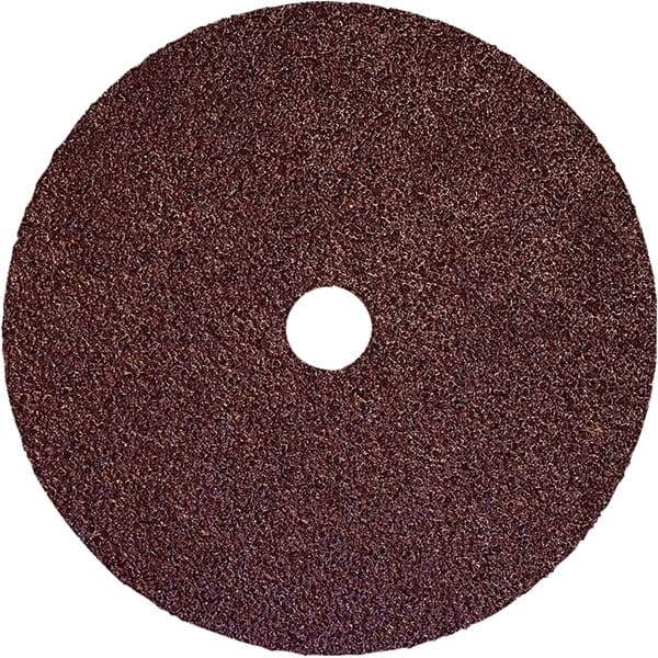 Weiler - 7" Diam 7/8" Hole 36 Grit Fiber Disc - Medium Grade, Aluminum Oxide, 8,500 Max RPM - Caliber Tooling