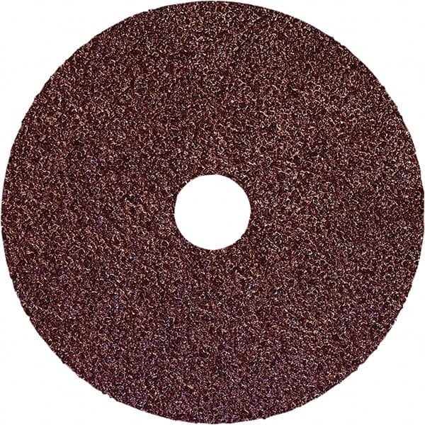 Weiler - 5" Diam 7/8" Hole 36 Grit Fiber Disc - Medium Grade, Aluminum Oxide, 10,000 Max RPM - Caliber Tooling