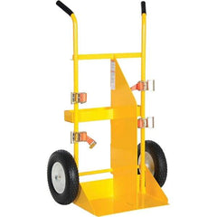 Vestil - 500 Lb Capacity 57-11/16" OAH Torch Cart - Dual Grip Handle, Steel, Pneumatic Wheels - Caliber Tooling