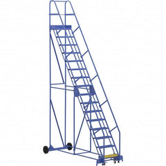 Vestil - 196" High 350 Lb Capacity 16 Step Ladder - Caliber Tooling