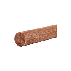 Plastic Rod: Garolite, 2' Long, 1″ Dia, Brown Rockwell M-100