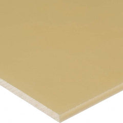 Plastic Bar: Polyether Ether Ketone, 3/4″ Thick, Beige