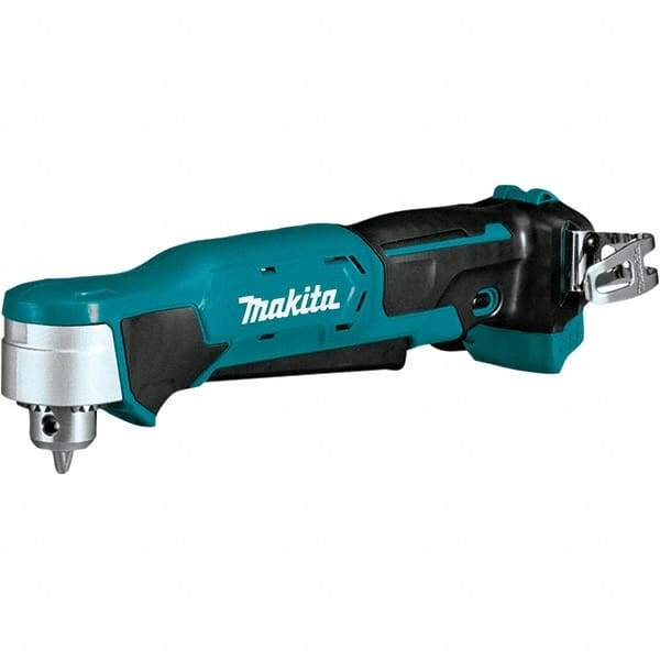 Makita - 12 Volt 3/8" Chuck Right Angle Handle Cordless Drill - 0-1100 RPM, Keyless Chuck, Reversible, Lithium-Ion Batteries Not Included - Caliber Tooling