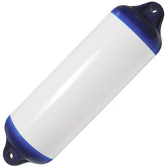 Ocean Fender - Flotation Device Accessories; Type: Fender ; For Use With: Boat ; Additional Information: Ocean Fender Heavy Duty H9, 28X109cm, White/Blue - Exact Industrial Supply