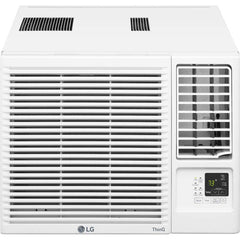 LG Electronics - 7,500/3,850 BTU 6.3 & 11 Amp EER 11.2 Window Air Conditioner with Electric Heat - Exact Industrial Supply