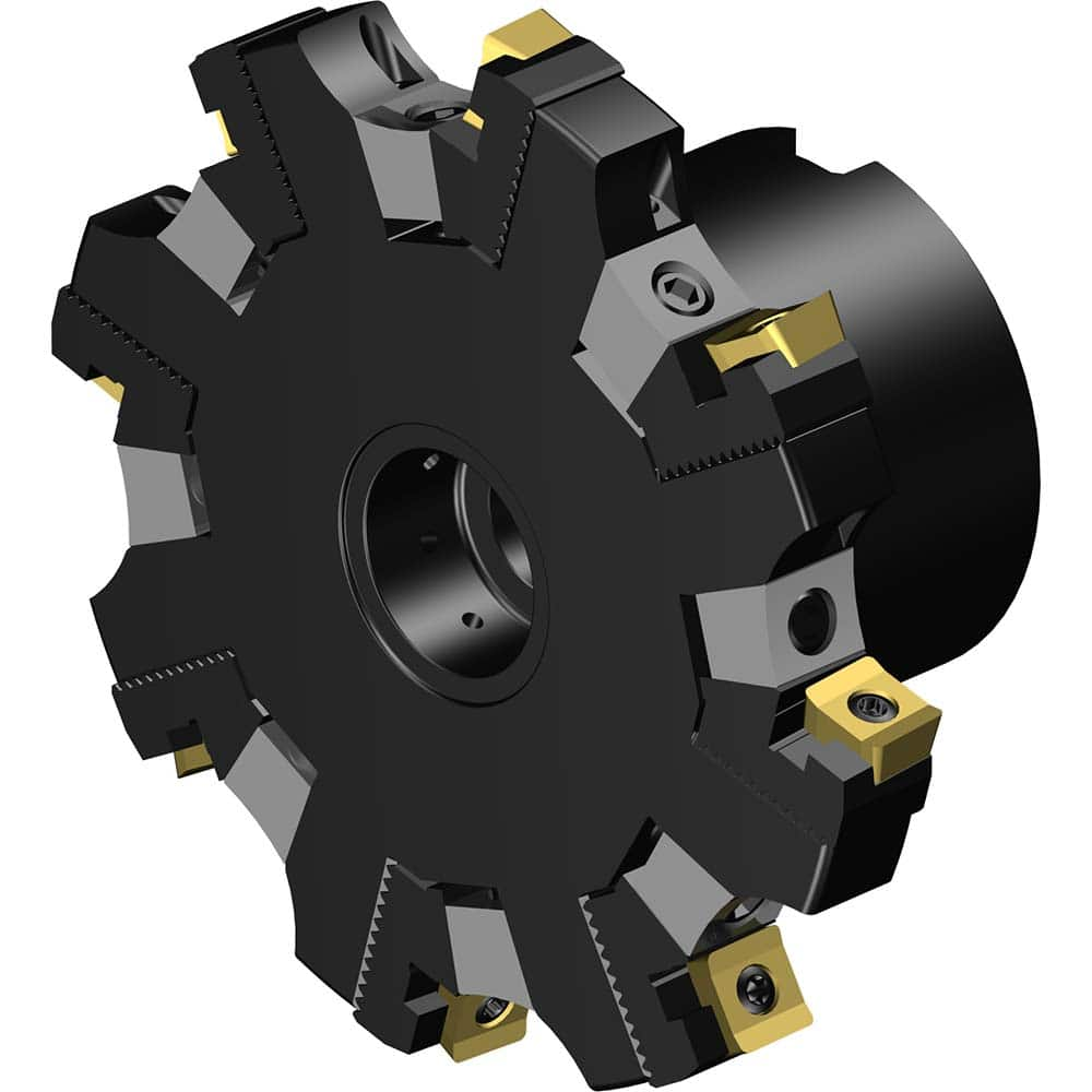 Sandvik Coromant - Indexable Slotting Cutters; Connection Type: Arbor Hole ; Maximum Depth of Cut (Decimal Inch): 0.2990 ; Cutter Diameter (mm): 101.00 ; Hole Diameter (Inch): 1.00 ; Number of Teeth: 8 ; Toolholder Style: R331.52 - Exact Industrial Supply