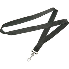 Ability One - Lanyards; Material: Nylon ; Color: Black ; Length (Inch): 36 - Exact Industrial Supply