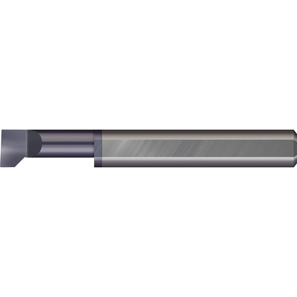 Micro 100 - Thread Relief Tools; Material: Solid Carbide ; Cutting Diameter (Inch): 3/16 ; Flat Width (Inch): 5/64 ; Flat Width (Decimal Inch): 0.0780 ; Cutting Depth (Inch): 1 ; Projection (Decimal Inch): 0.0400 - Exact Industrial Supply