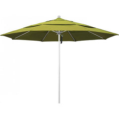 California Umbrella - Patio Umbrellas; Umbrella Diameter (Inch): 132 ; Height (Feet): 8.916 ; Fabric Color: Kiwi ; Base Included: No ; Frame Material: Aluminum ; Frame Color: Silver - Exact Industrial Supply