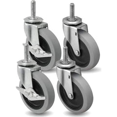 Linco - Standard Casters; Mount: Threaded Stem ; Style: Swivel ; Wheel Diameter: 3 (Inch); Wheel Width: 13/16 (Inch); Overall Height (Inch): 4 ; Load Capacity (Lb.): 440.000 - Exact Industrial Supply