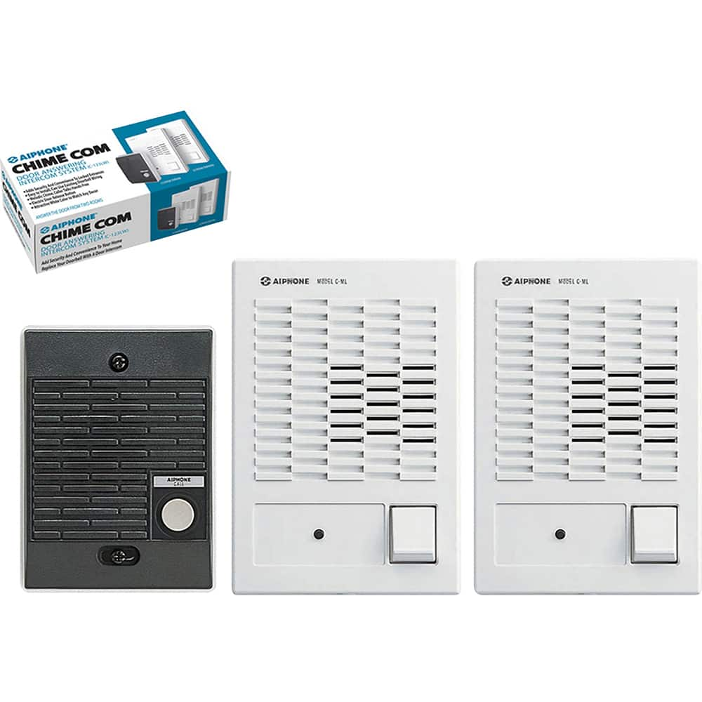 Aiphone - Intercoms & Call Boxes; Intercom Type: Audio Door Station ; Connection Type: Corded ; Number of Channels: 1 ; Number of Stations: 1 ; Height (Decimal Inch): 4.250000 ; Width (Decimal Inch): 5.7500 - Exact Industrial Supply