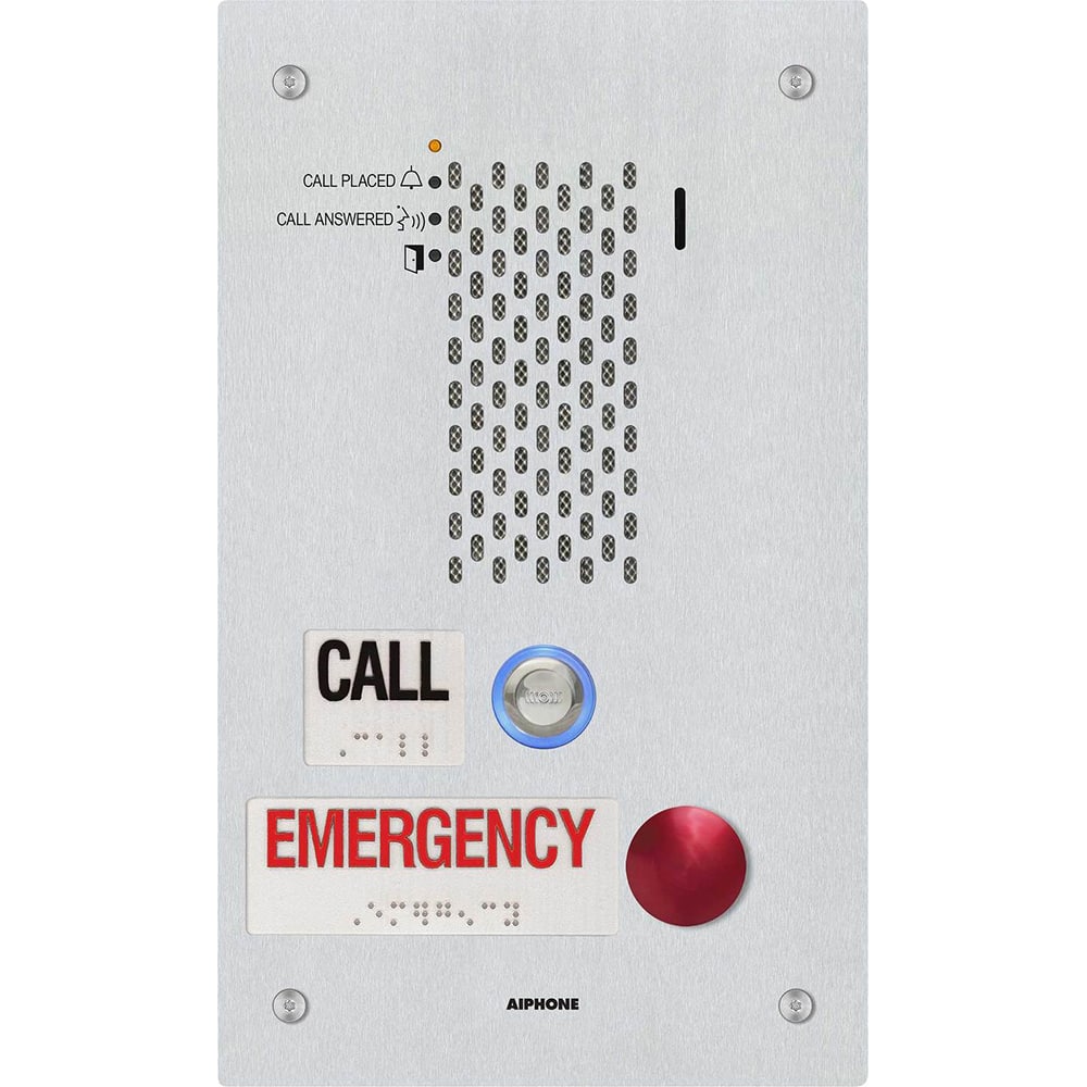 Aiphone - Intercoms & Call Boxes; Intercom Type: Audio Door Station ; Connection Type: Corded ; Number of Channels: 1 ; Number of Stations: 1 ; Height (Decimal Inch): 11.687500 ; Width (Decimal Inch): 7.0000 - Exact Industrial Supply