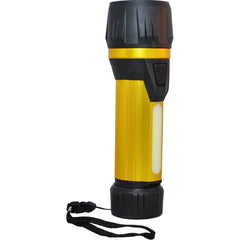 GoGreen Power - Flashlights; Type: Industrial/Tactical ; Bulb Type: LED ; Battery Size: D ; Rechargeable: Disposable ; Body Color: Yellow ; Complete Light Output (Lumens): 300 - Exact Industrial Supply