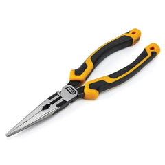 GEARWRENCH - Long Nose Pliers; Type: Long Nose Pliers ; Head Style: Straight ; Jaw Length (Inch): 3.0 ; Jaw Width (Inch): 0.7 ; Jaw Type: Long Nose ; SideCutting: NonSide Cutting - Exact Industrial Supply