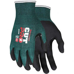 MCR Safety - Size XL, ANSI Cut Lvl A2, Puncture Lvl 3, Abrasion Lvl 5, Nitrile Coated Cut Resistant Gloves - Caliber Tooling