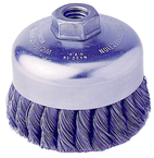 4" SINGLE ROW WIRE CUP BRUSH - Caliber Tooling