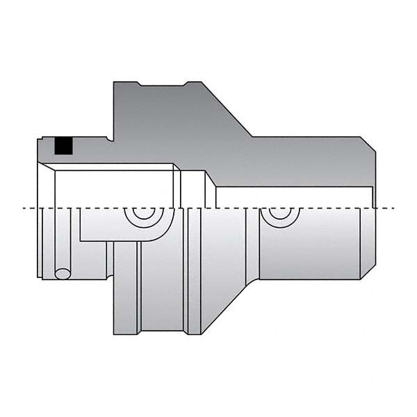 Allied Machine and Engineering - 25mm Diam Radial Clamp Cylindrical Shank Adapter Modular Reamer Body - Caliber Tooling