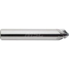 M.A. Ford - Chamfer Mills; Cutter Head Diameter (Inch): 1/4 ; Included Angle A: 90 ; Chamfer Mill Material: Solid Carbide ; Chamfer Mill Finish/Coating: Uncoated ; Overall Length (Inch): 2-1/2 ; Shank Diameter (Inch): 1/4 - Exact Industrial Supply