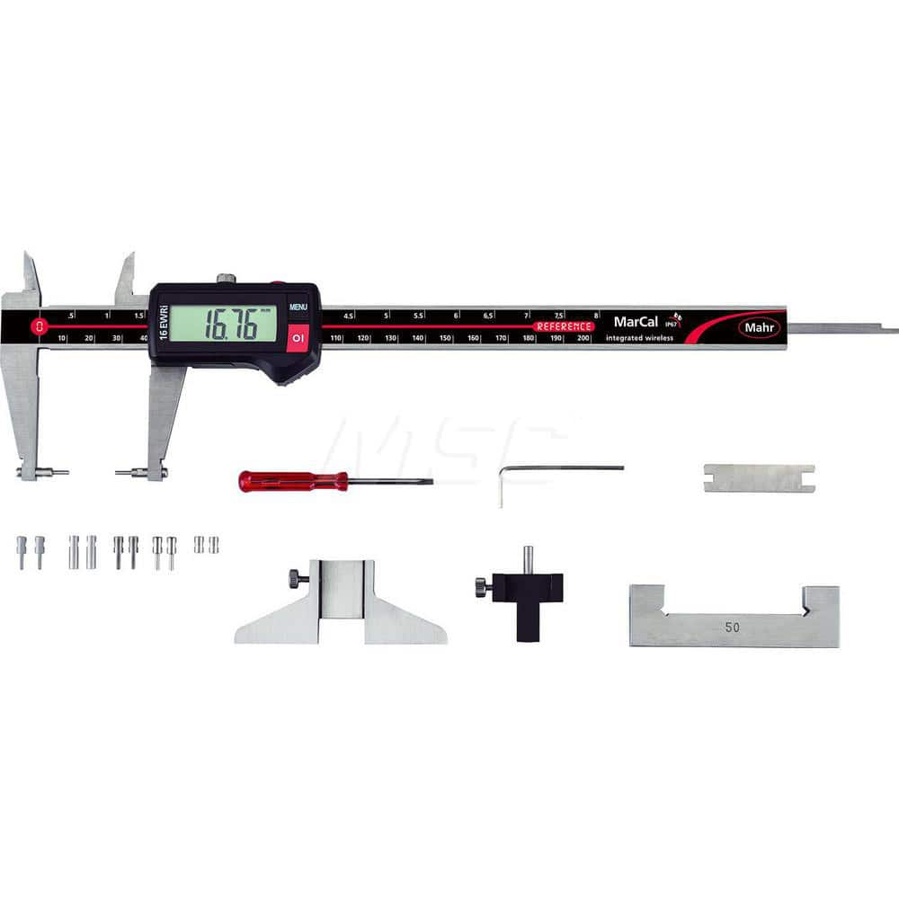 Mahr - Electronic Calipers; Minimum Measurement (mm): 0.00 ; Minimum Measurement (Decimal Inch): 0.0000 ; Maximum Measurement (Decimal Inch): 8 ; Maximum Measurement (mm): 200.00 ; Accuracy Plus/Minus (Decimal Inch): 0.0010 ; Accuracy Plus/Minus (mm): 0. - Exact Industrial Supply