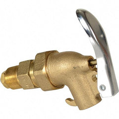 Vestil - 3/4" NPT Brass Adjustable Drum Faucet - 4" Long Extension - Caliber Tooling