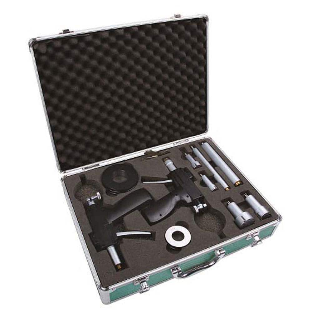 Insize USA LLC - Electronic Bore Gages; Type: Pistol Grip Electronic Bore Gage Set ; Minimum Measurement (Decimal Inch): 2.0000 ; Maximum Measurement (Decimal Inch): 4.0000 ; Gage Depth (Decimal Inch): 4.5000 ; Gage Depth (Inch): 4-1/2 ; With Accessories - Exact Industrial Supply