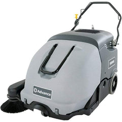 Advance - 41" Cleaning Width, Battery Powered Walk Behind & Sweeper - 0.9 hp, 420 RPM, Series SW900 - Caliber Tooling