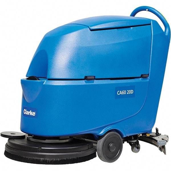 Clarke - 20" Cleaning Width, Battery Powered Walk Behind & Floor Scrubber - 0.6 hp, 150 RPM, 47" Water Lift, 16 Gal Tank Capacity, Series CA60 - Caliber Tooling