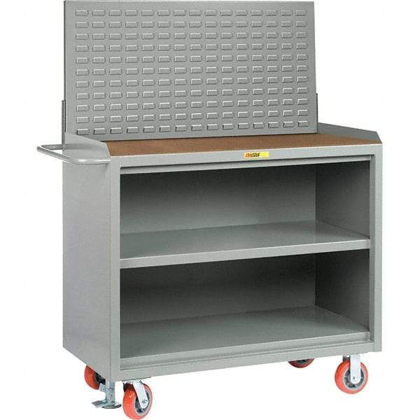 Little Giant - 3,600 Lb Capacity Mobile Service Bench - 41" Wide x 24" Deep x 43" High, Steel, Gray - Caliber Tooling