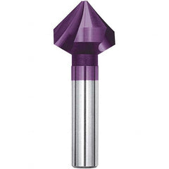 Magafor - 25mm Head Diam, 25/64" Shank Diam, 90° Solid Carbide Countersink - Caliber Tooling